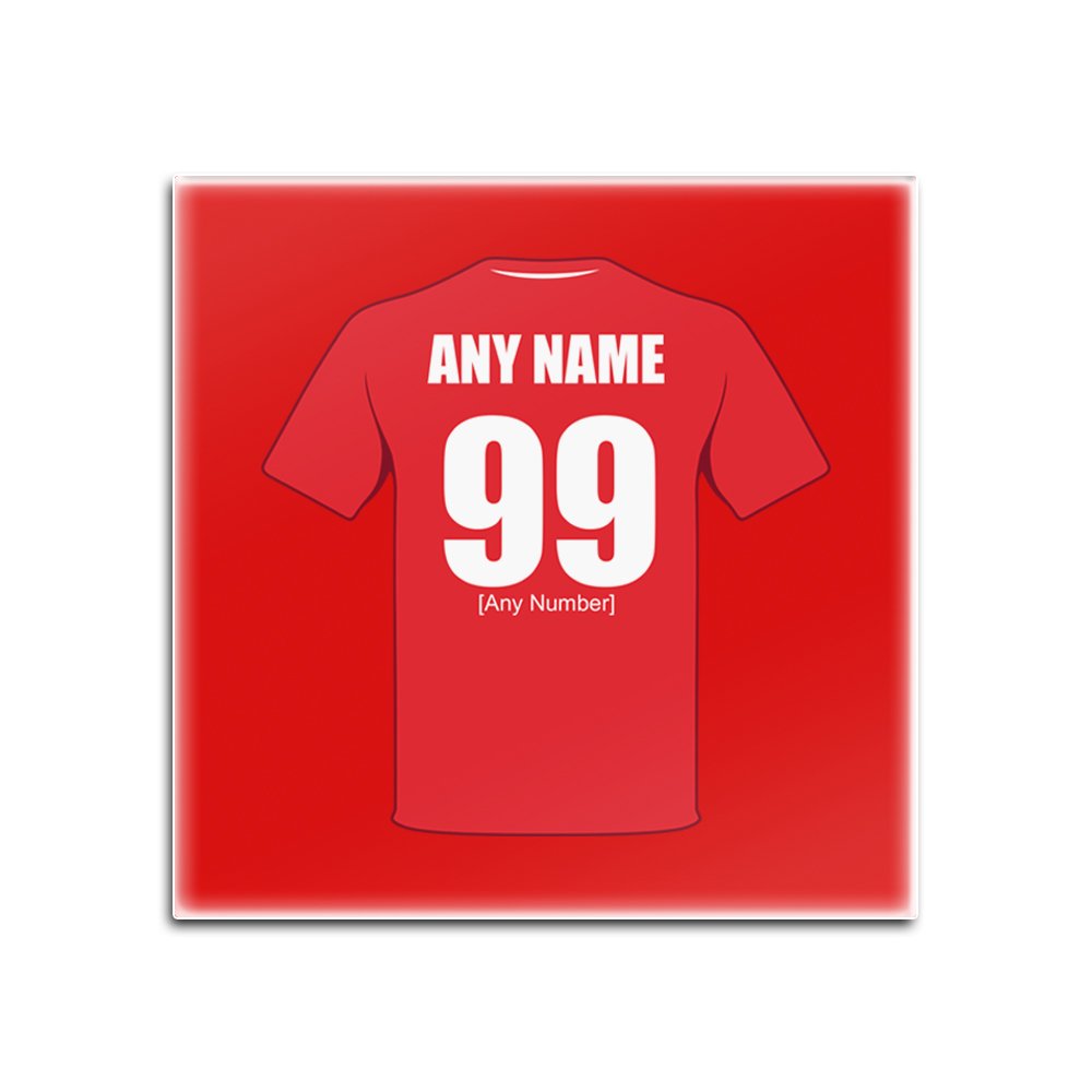 UNIGIFT Personalised Gift - Leyton Orient Square Glass Coaster (Football Club Design Theme, Colour Options) - Any Name/Message on Your Unique Mat Pad - The Orient Os