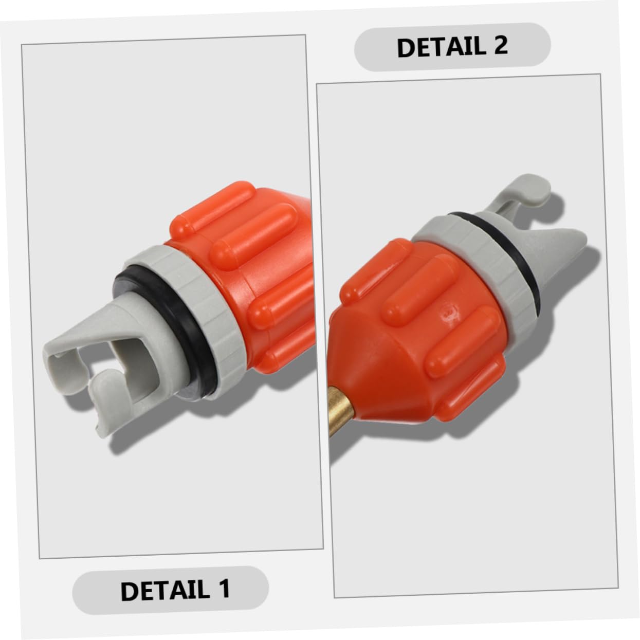 ibasenice Adattatore Ugello Gas Ugelli Adattatore Valvola Pompa dell'Aria Air Pump Pompa Ad Aria Adattatore Pompa Gonfiabile Adattatore Pompa Kayak Gomma da Cancellare Rosso