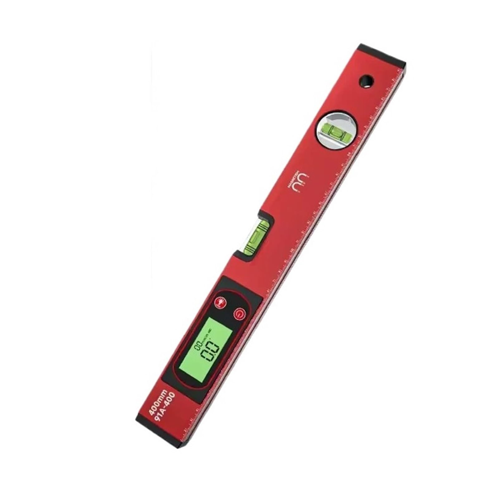 Bnvewr Red-40Cm Digital Angle Finder, Digital Level Box High Accuracy Electronic Angle Finder Magnetic Inclinometer Protractor Gauge For Construction And Woodworking,Inclinometer(Red-40Cm)