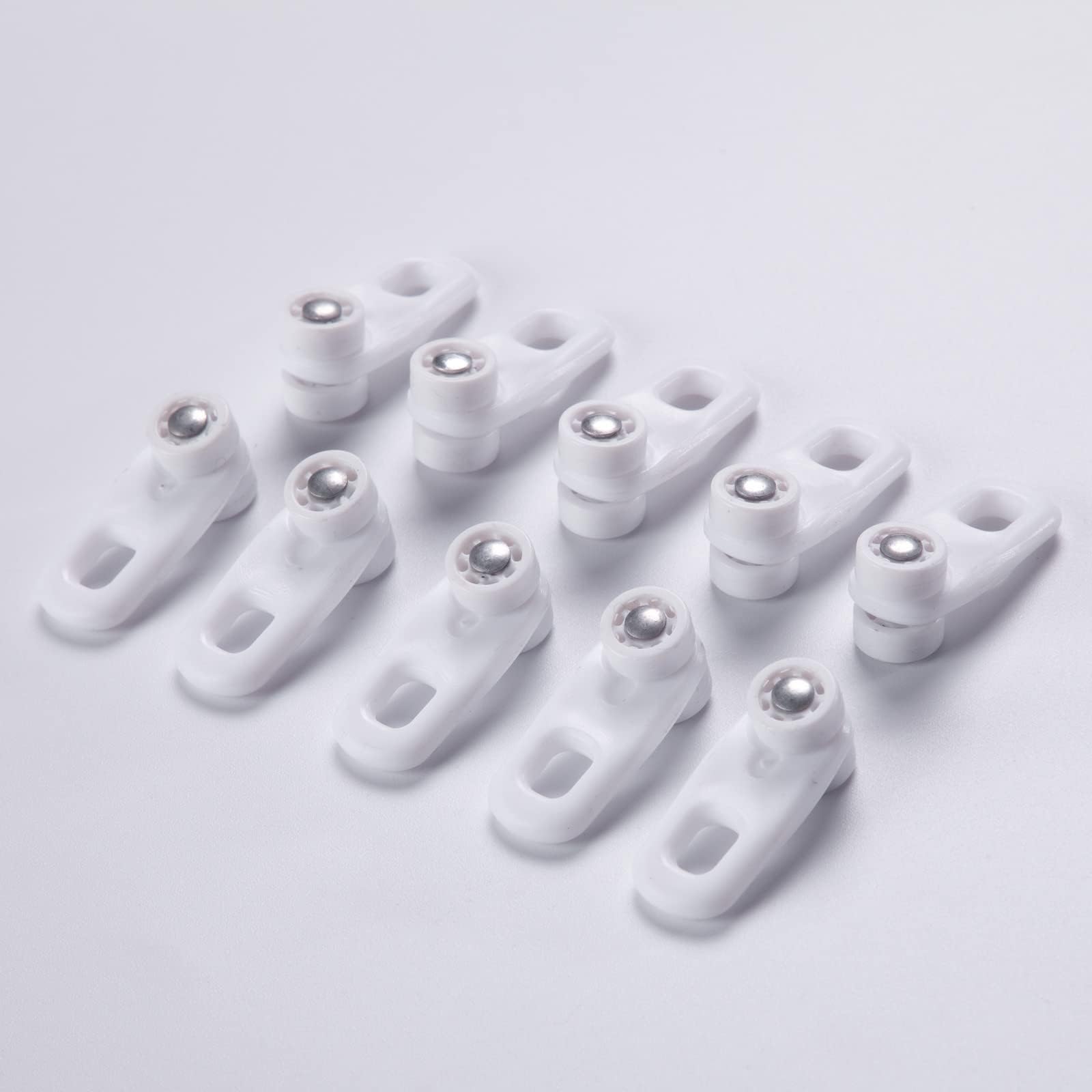 ACMEART Ceiling Curtain Track Rollers,Plastic Curtain Rail Pulley,Suitable for B09MCY5KH8 and B09MCXJB4G,White 10 Pieces