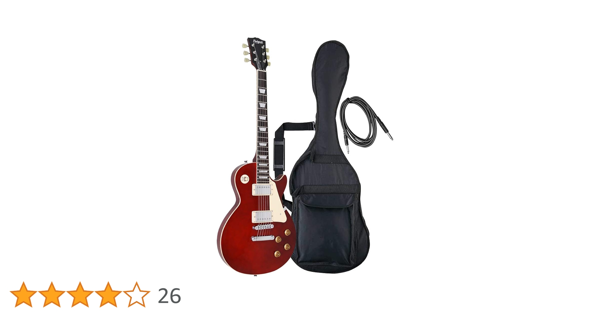 Amazon.co.jp: PhotoGenic エレキギター LPタイプ LP-260/WR ワイン