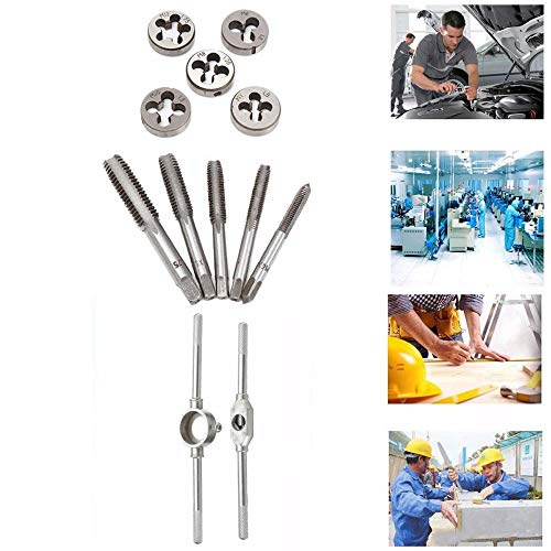 Set 12 Pz Filiere Metriche per Filettatura