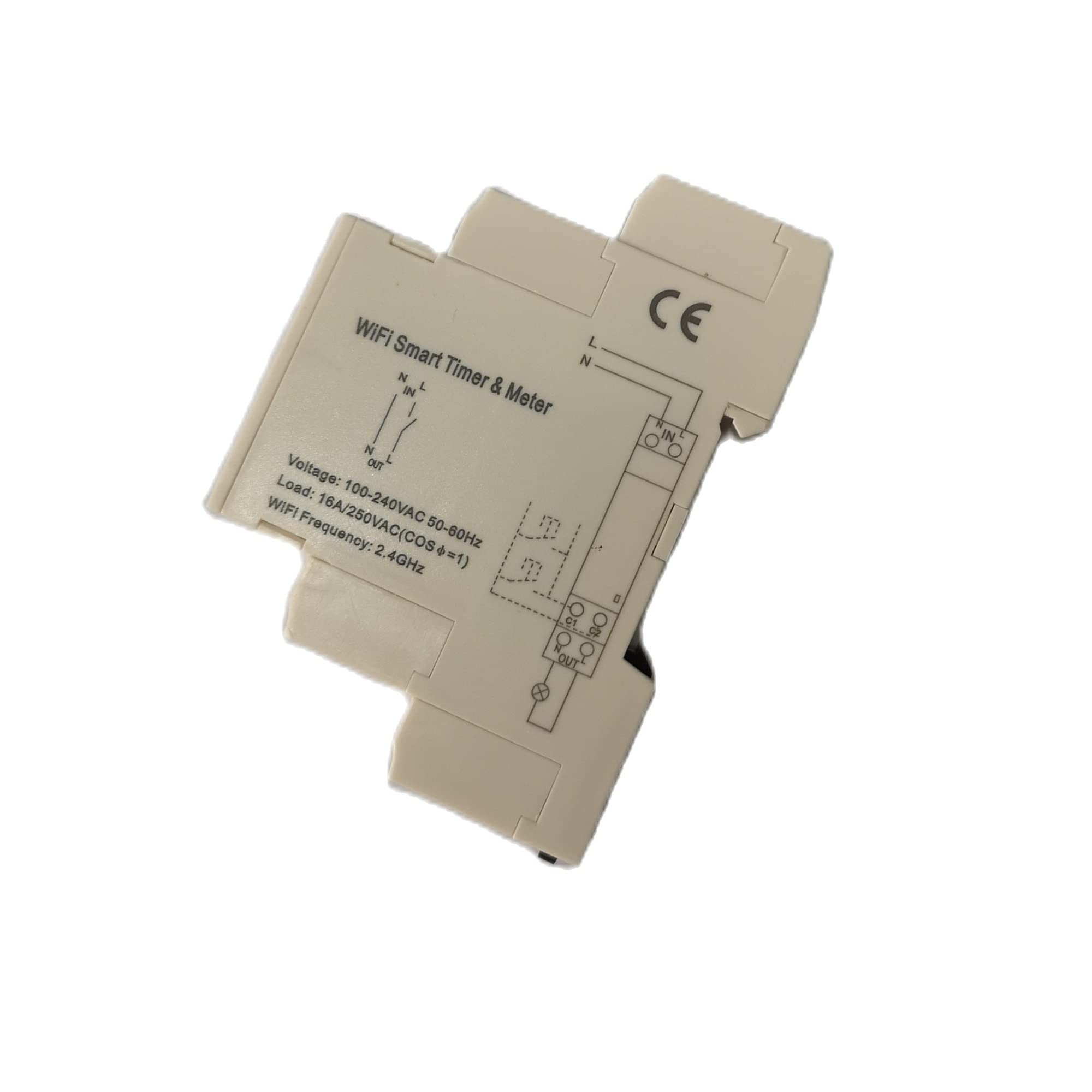 Medidor De Consumo Electrico, Temporizador Inteligente y Amplificador; Medidor de Electricidad Tuya App Temporizador Interruptor ATMS1612, Fácil de Instalar