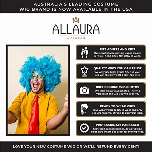 Miniatura 3 de ALLAURA Pelucas Purple Prince - Peluca para hombre, peluca de disfraz de los años 80 y 90, pelo corto rizado negro de anime para cosplay, peluca de