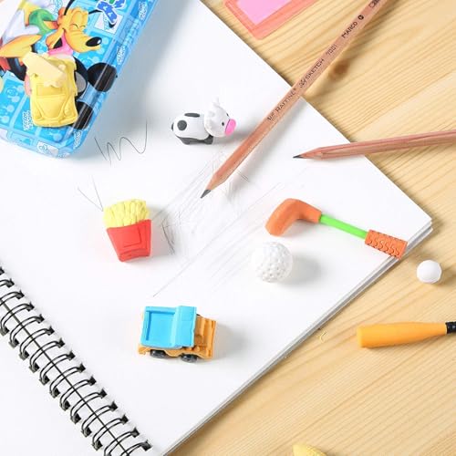 Greentime 90 Pencil Erasers - 3D Mini Cute Animal Erasers for Birthday Party Favors, Desk Pets, School Carnival Prizes, Back-to-School Prize Box Toys - Thumbnail 5