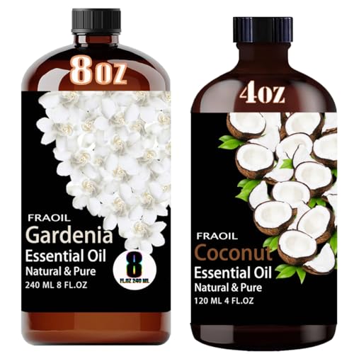 Aceite Esencial de Gardenia 8 Fl Oz y Coco 4 Fl Oz