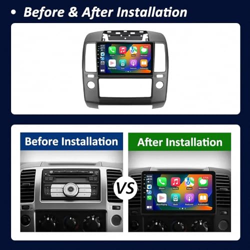Autoradio Touchscreen Display Nissan Navara D40 2004-2010 con Bluetooth GPS Mirror Link 32G 2