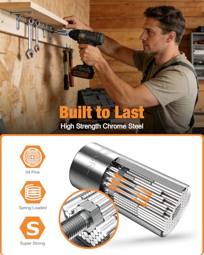Fathers Day Dad Gifts from Daughter Son, Super Universal Socket Tools Gifts for Men - image 5