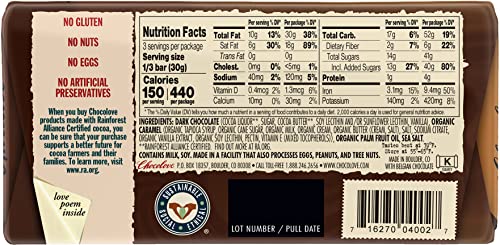 Image of Chocolove, Chocolate Bar Salted Caramel, 3.2 Ounce