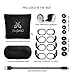 Jaybird Run Kabellose In-Ear Kopfhörer, Bluetooth, Schweißbeständig & Wasserdicht, 12-Stunden Akkulaufzeit, Sport-Fit, Smartphone/Tablet/iOS/Android - Drift, Schwarz/Weiß