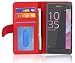 Produktbild Cadorabo Hülle für Sony Xperia XA in Inferno ROT  Handyhülle mit Magnetverschluss und 3 Kartenfächern  Case Cover Schutzhülle Etui Tasche Book Klapp Style