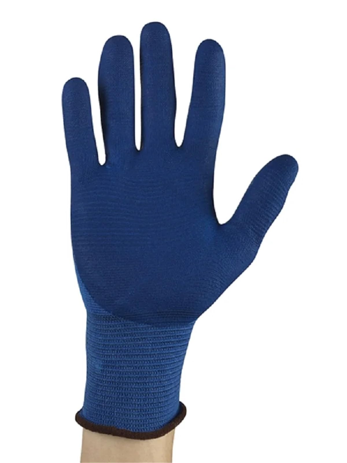 1 paio di guanti rivestiti in schiuma di nitrile ultrasottile con elevata resistenza all'abrasione, guanti antistatici blu(11-818-8)