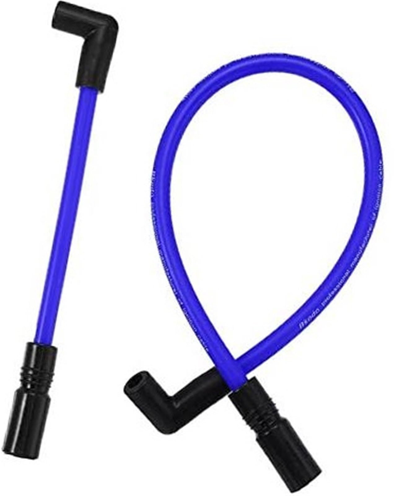 Kit cavi candele DYNA-409BL in silicone blu da 2 pezzi da 10,4 mm e 10 mm Set cavi accensione