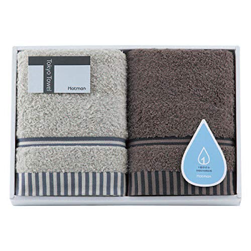 Amazon｜ホットマン 1秒タオル フェイスタオル2枚セット｜フェイス