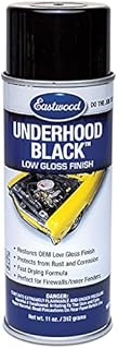 Eastwood Underhood Acrylic Black Semi Gloss Lacquer: OEM Finish Spray Paint (11oz)