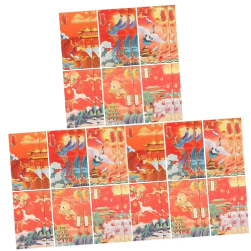Enveloppes rouges de style chinois pour réussir vos cadeaux d'argent du Nouvel An asiatique