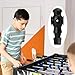 Marsrut 2PCS Foosball Replacement Players Set, Foosball Men, Soccer Player Set, Plastic Replacement Parts for Football Table, 2 Hexagon Nuts Included (Black)