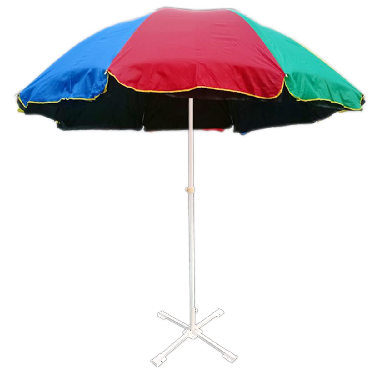 RAINPOPSON (DOUBLE CLOTH Garden Patio Umbrella With Stand Holder 42in/7ft Outdoor Big Size Waterproof Super Cloth Patio Garden Outdoor Umbrella (7ft/42in) (Multicolor)