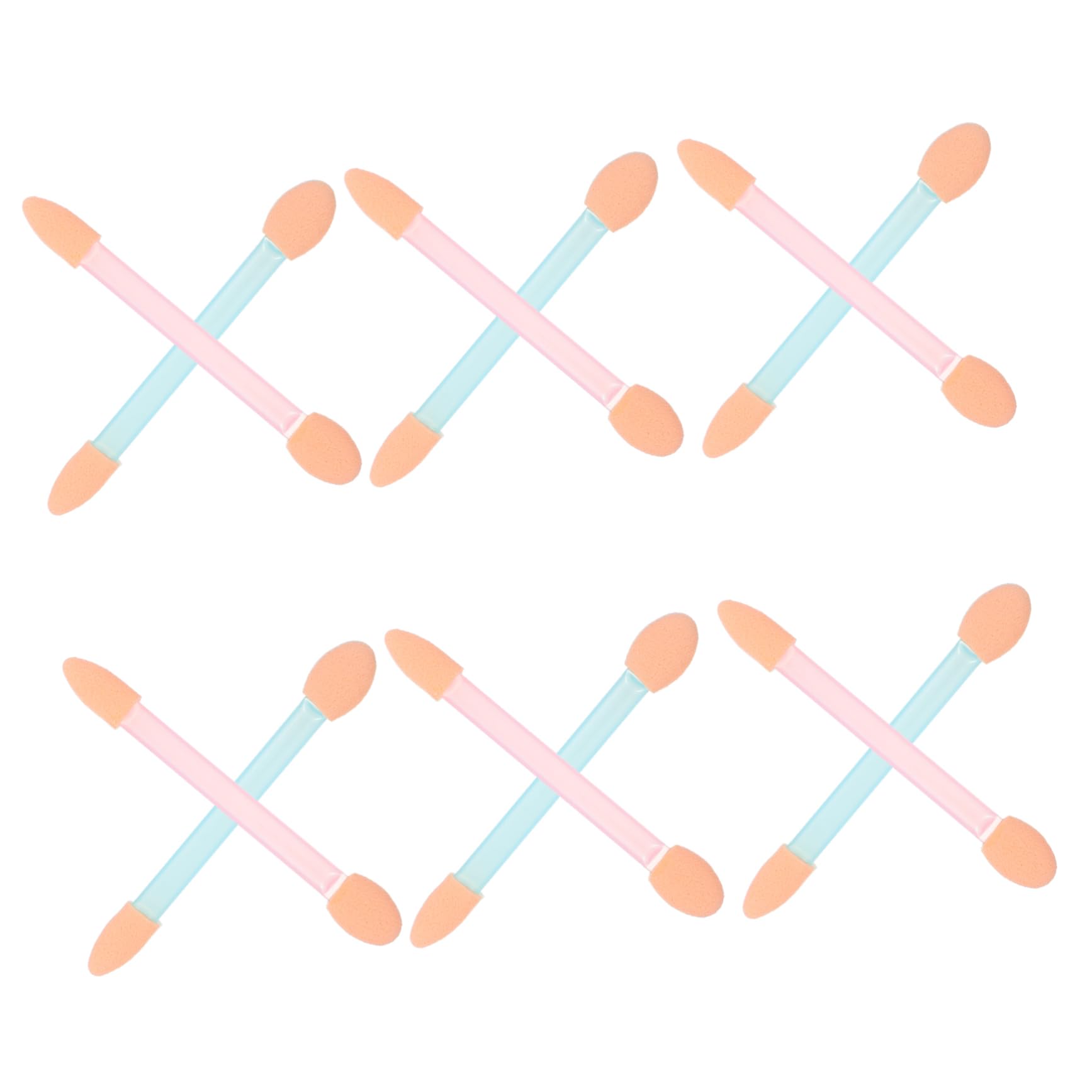 MERRYHAPY Disposible Eyeshadow Brush Set 24pcs Dual Sided Sponge Sticks for Makeup