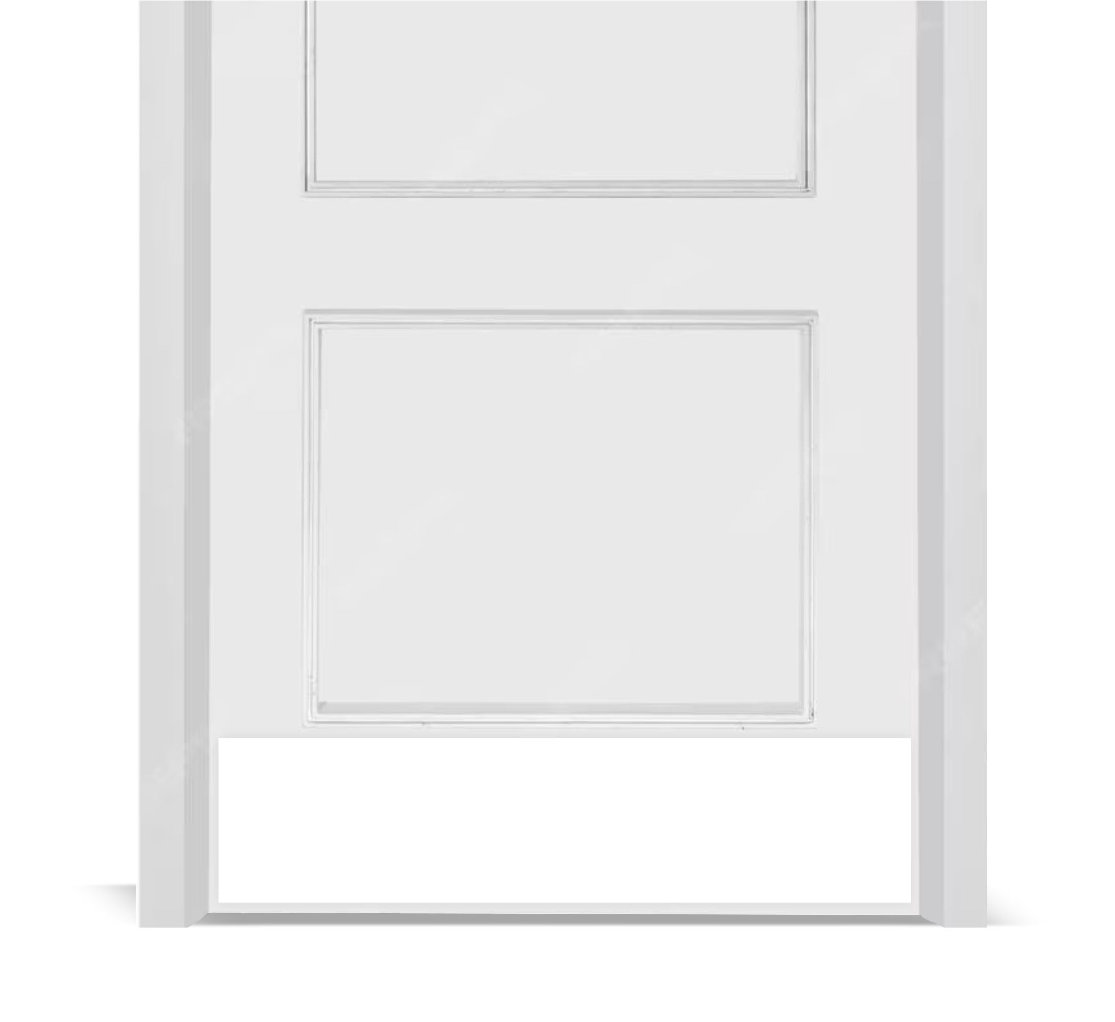 Deck The Door Trittplatte, eleganter Akzent und langlebiger Schutz, eloxiertes Aluminium, inklusive selbstklebender Oberfläche, 20,3 x 86,4 cm, Weiß