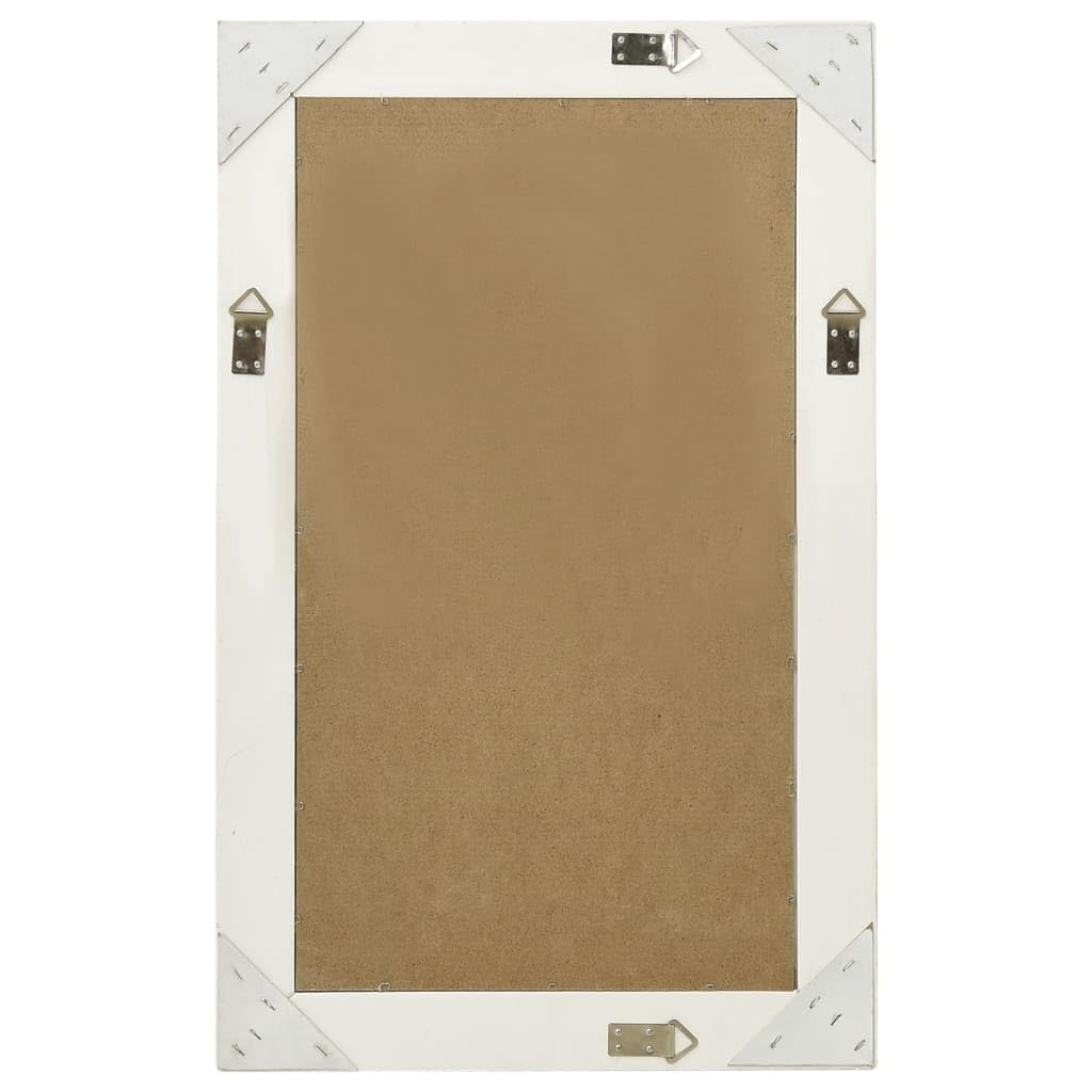 Generico Specchio da Parete Stile Barocco 50x80 cm Bianco,Bianco,6.5kg,320320