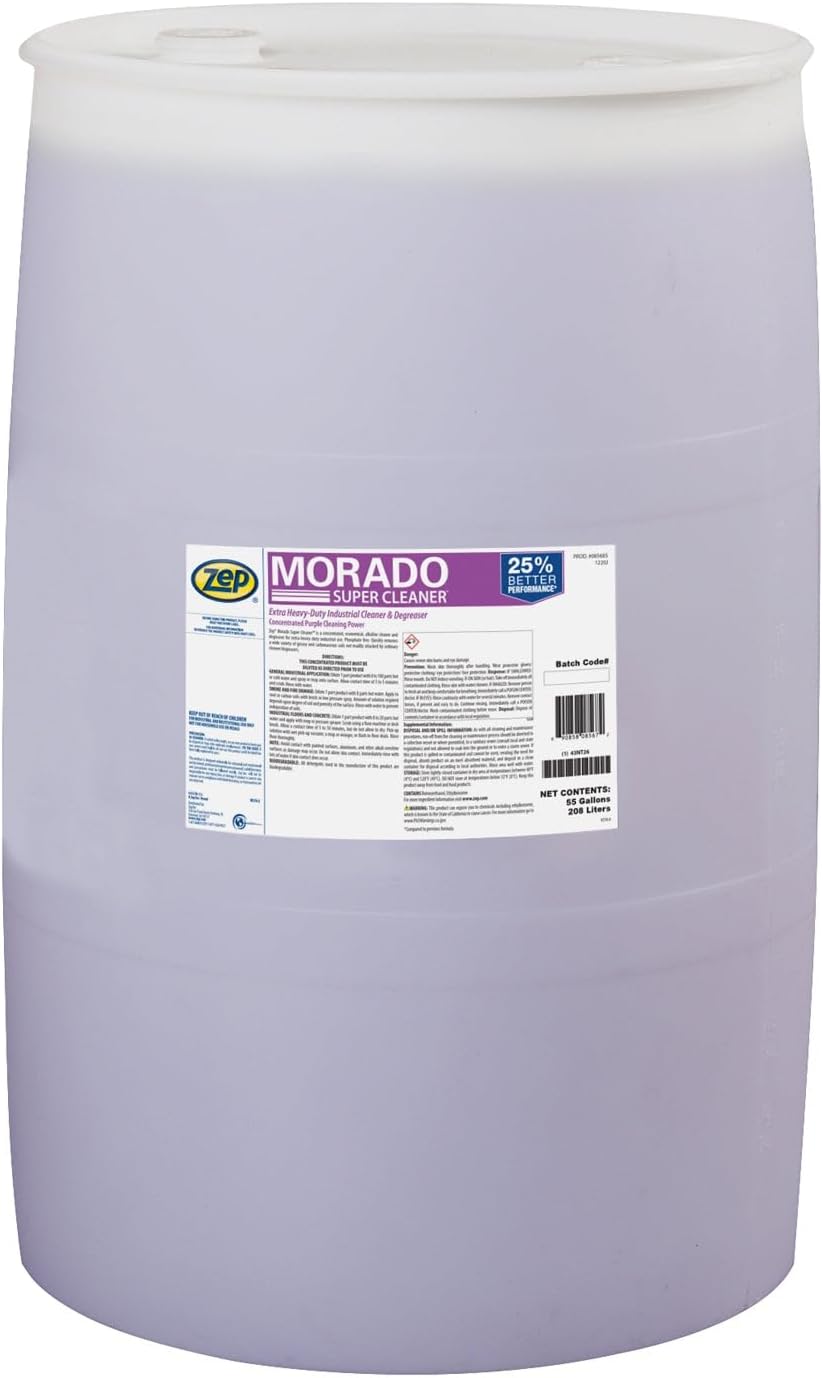 Zep Morado Concentrated Super Cleaner - 55 Gallons (1 Drum) 85685 - Industrial Degreaser (BUSINESS USE ONLY, DELIVERED VIA TRUCK)