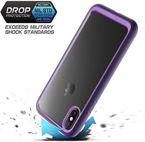 SUPCASE [Unicorn Beetle Style] Case Designed for iPhone X, iPhone XS, Premium Hybrid Protective Clear Case for Apple iPhone X 2017/ iPhone XS 2018 Release (Violet)