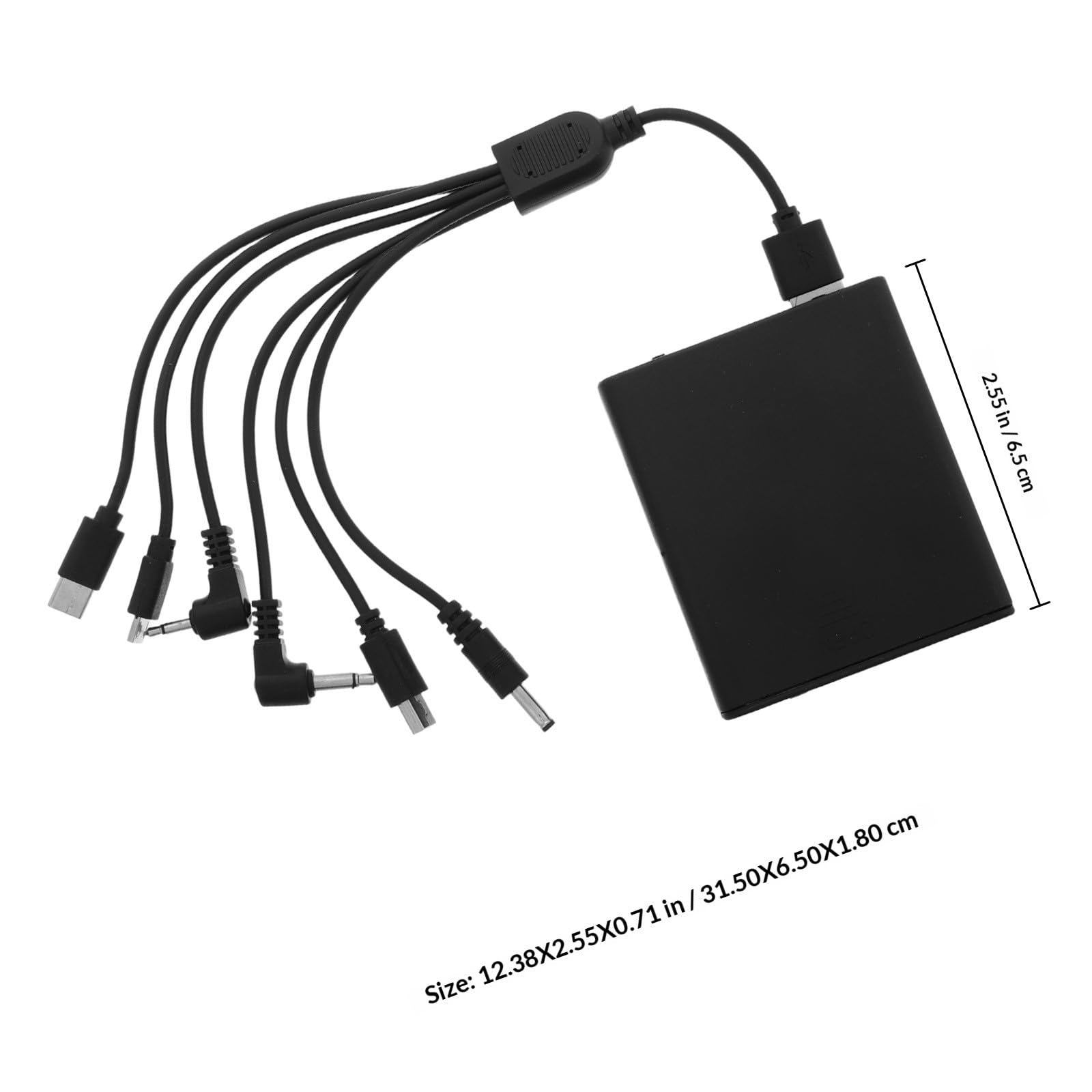 HEMOTON Caja de Batería de Emergencia para Caja de Seguridad y Cerraduras Electrónicas, Portátil Plástico Negro con Larga Duración de Batería