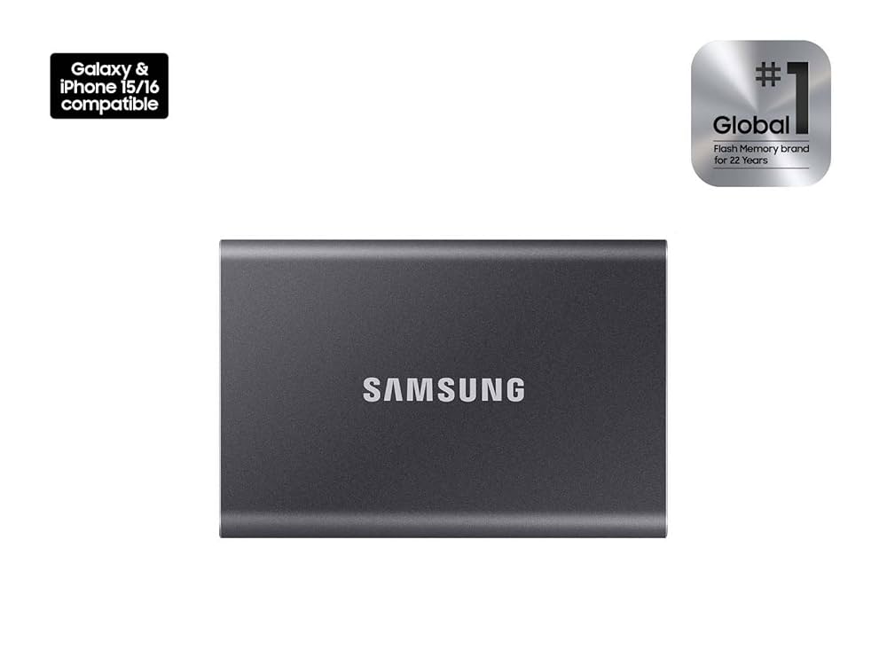 Amazon | SAMSUNG (サムスン) T7 2TB ポータブル SSD 最大1,050