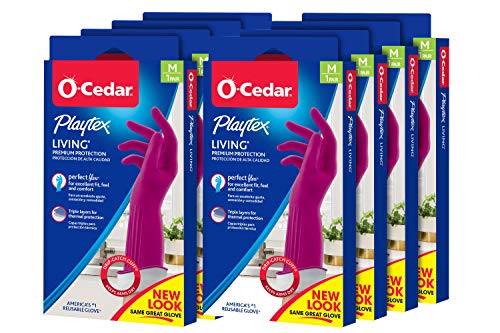 Playtex Living Drip-Catch Cuff Gloves, Medium 1 Pair (Pack - 8)