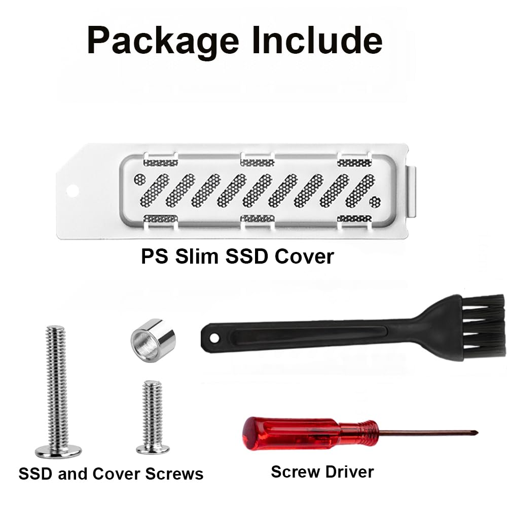 PS5 SSD Abdeckung & Kühlkörper-Set – Mit Schrauben, Schraubendreher & Thermopad
