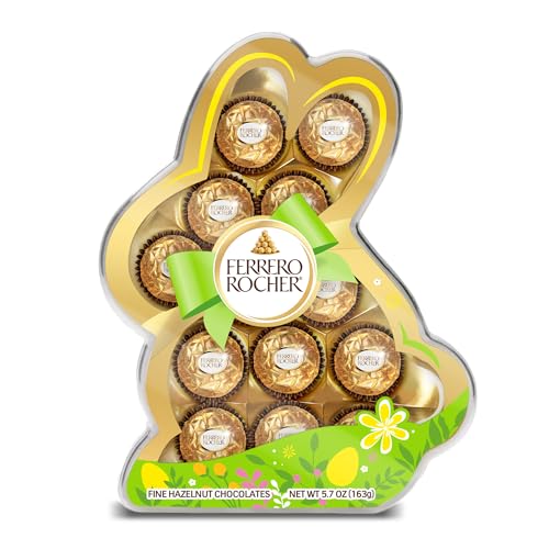 Ferrero Rocher, 13 Count, Premium Gourmet Milk Chocolate Hazelnut...