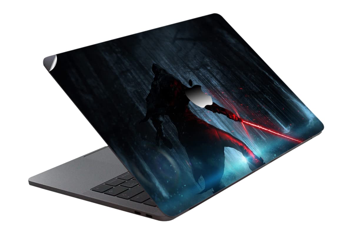 GADGETS WRAP Printed Vinyl Top Only Skin Sticker Decal for Apple MacBook Air 13 inch 2018 Model – Kylo Sword