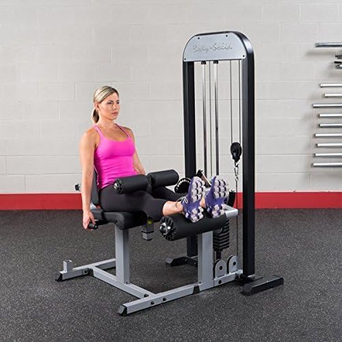 Body-Solid (GCEC-STK/3) Pro Select Leg Extension and Curl Machine, Weight Lifting Gym Equipment for Leg Press, Commercial and Home Leg Developer Strength Training Machines, 310 lb Weight Stack