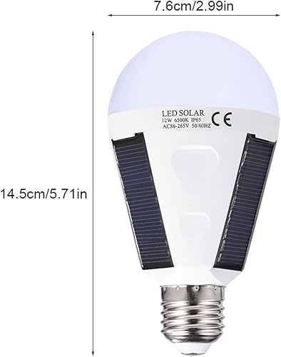 Miniatura 6 de GLOGLOW Lámpara de emergencia para senderismo al aire libre, lámpara de emergencia, luces LED portátiles, panel de energía solar, lámpara solar,