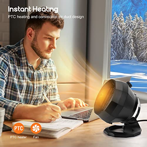 Verwarmingsventilator, 1800 W, PTC, ventilatorkachel, keramiek, elektrisch, intelligente thermostaat, drie warmtestanden, ventilatorkachel voor badkamer - Afbeelding 4