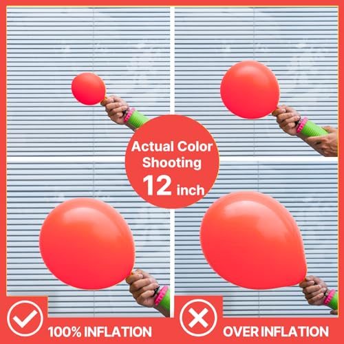 Image of PartyWoo Pearl Red Balloons 50pcs Latex Helium Balloons 12 Inch | Graduation Wedding Anniversary Birthday Valentine's Day Bachelorette Strawberry Party Decorations Red-Z06
