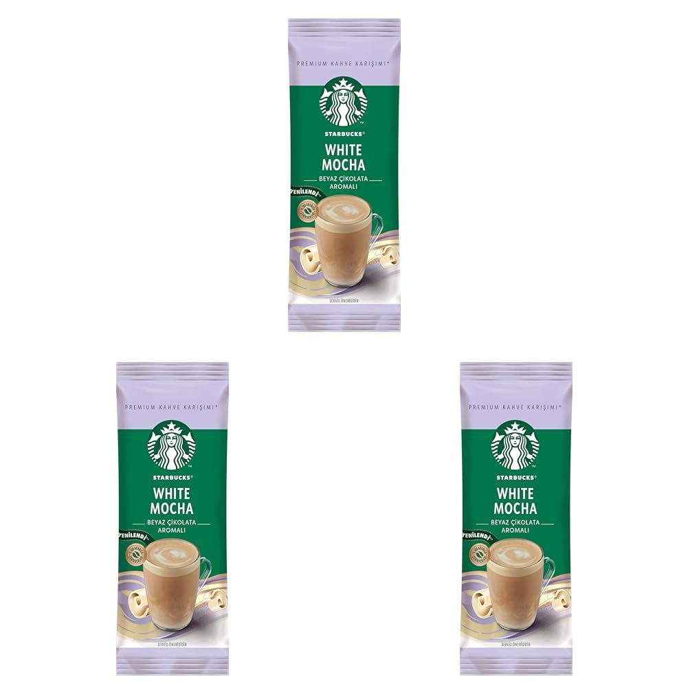 STARBUCKS White Mocha Premium Kahve Karışımı 24 g Tekli Paket 3lü paket