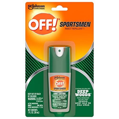 OFF! Deep Woods Sportsmen Insect Repellent Spritz, Maximum Strength, Bug Spray with up to 10 Hours of Protection, 1 oz (Pack of 12) OFF! Deep Woods Sportsmen Insect Repellent Spritz, Maximum Strength, Bug Spray with up to 10 Hours of Protection, 1 oz (Pack of 12)