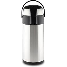 بايونير قوارير من الستانلس ستيل Airpot Hot Cold Water Tea موزع القهوة قارورة حدث ، ساتان تشطيب ، 4 لتر