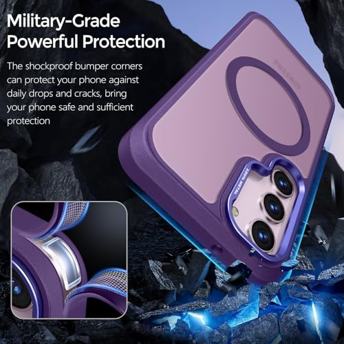 Image of Rayboen for Magnetic Matte Samsung S23+ Plus Case, Purple