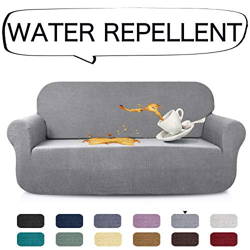 AUJOY Stretch Large Sofa Cover Water-Repellent Couch Covers Dog Cat Pet Proof Couch