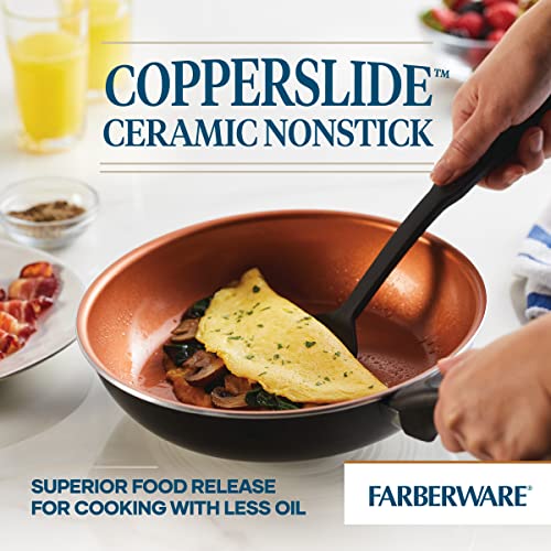Farberware Glide Nonstick Frying Pan Set / Fry Pan Set / Skillet Set - 9.25 Inch and 11.25 Inch , Black by Farberware - Image 3