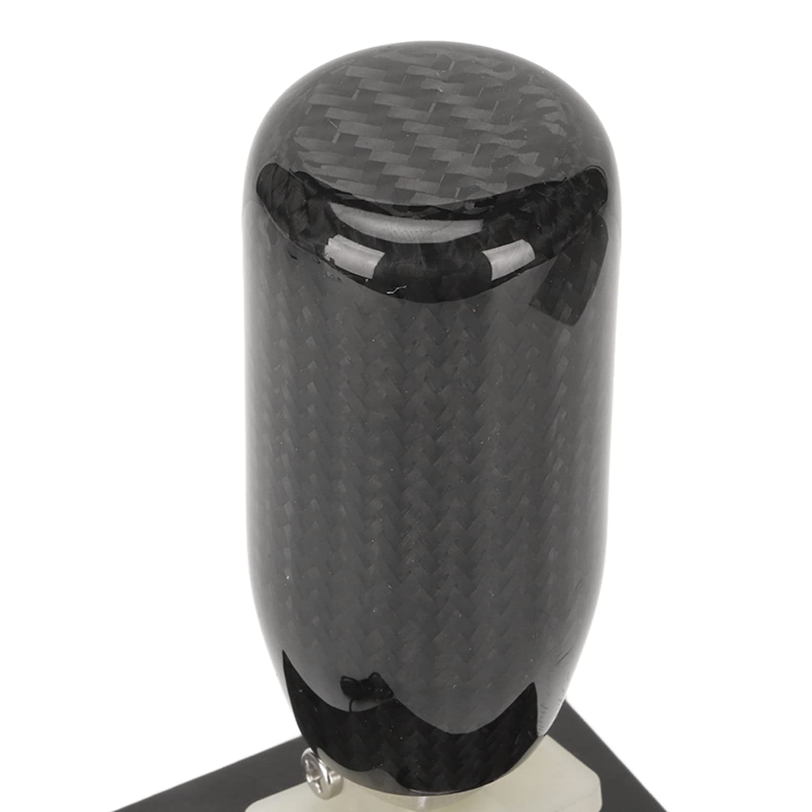 Jectse Symulator USB Shifter, 6+R Symulator Wyścigów USB H Gałka Zmiana BiegOw Z Uchwytem Z Włókna Węglowego do Kierowary T300RS GT, Srebrna