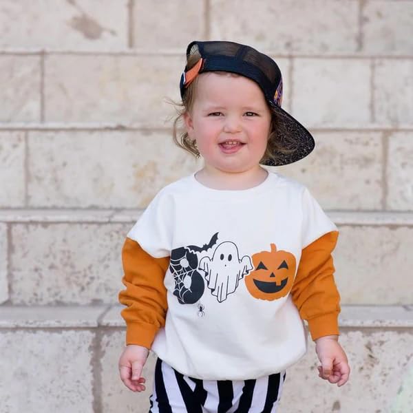 Size 2-6 Years Toddler Boys Clothes Halloween Long Sleeve Sweatshirt Tops Kids Halloween Clothing4
