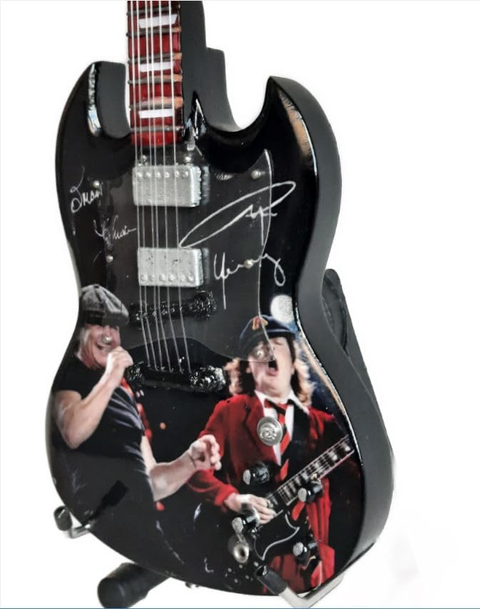 Guitarra miniatura AC DC Angus y Brian