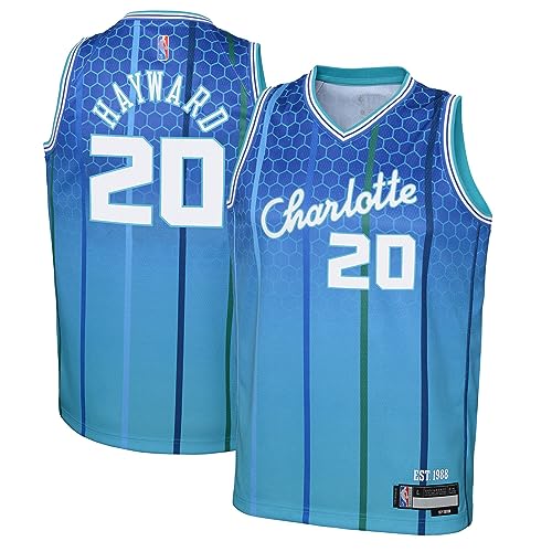 Gordon Hayward Charlotte Hornets #20 Teal Youth 8-20 Alternative Edition Swingman Spieler Trikot, Blaugrün/Ein Hauch von Paradies (Trace of Paradise), 18-20