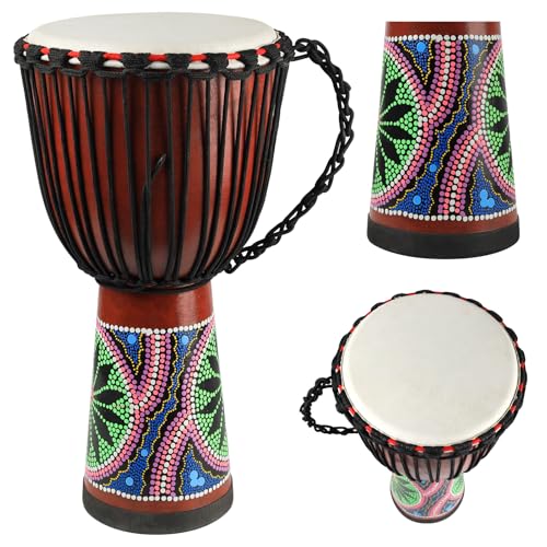 GOGHOST Carved Mahogany Djembe 12×23.5