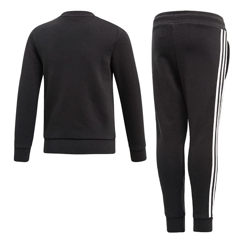 adidas Dziecięcy zestaw krewnych Tracksuit, czarny/biały, 5-6Y