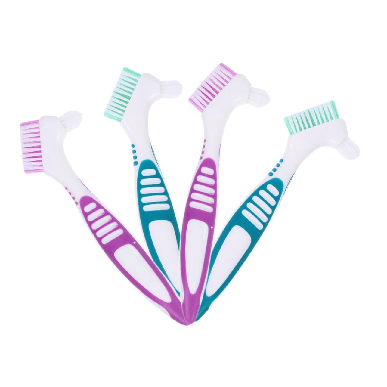 BESTYASH 4 Set Spazzola Per La Pulizia Della Protesi Pulito Spazzolino Denti Setole Difficile Pp 4 Pezzi*4